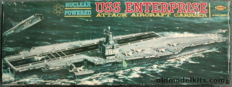 Aurora 1/400 CVN-65 USS Enterprise Attack Carrier, 720-995 plastic model kit